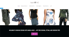 Desktop Screenshot of fashionsewingwithangelawolf.com